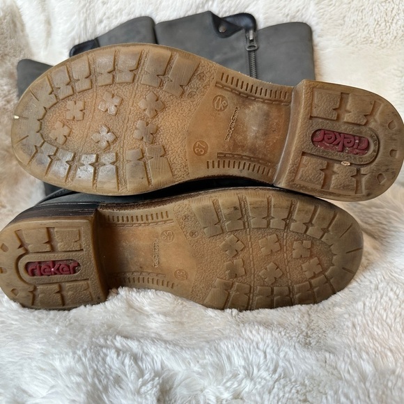 Rieker Fabrizia 52 Smoke Women's Size 37 US 6 Grey Tall H2O-Res Wool Boot - Picture 3 of 8